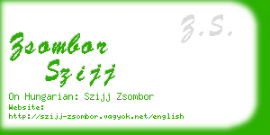 zsombor szijj business card